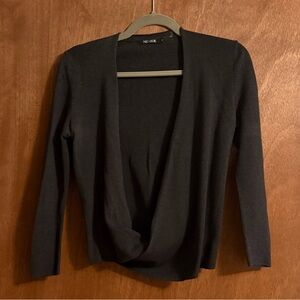 NIC+ZOE Women's Charcoal Cardigan